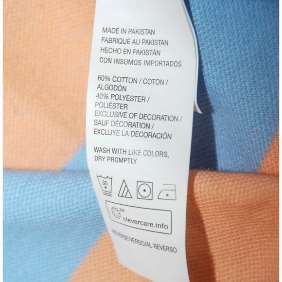 NWT Izod Advantage Men's Size Large Peach Blue Striped Polo Shirt Sport Flex - Picture 8 of 9